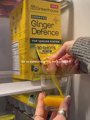 🥂cheers to us! @Greenhouse Juice #immunesupport #gingershot #wellnessroutine #healthyhabits #guthealth 