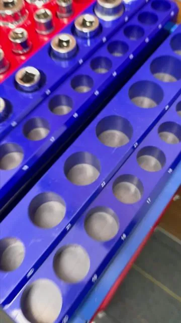 Check out this Magnetic Socket Organizer Set#socketorganization #toolorganizer #mechanic #toolset #repair 