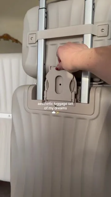 Now I just need to go on vacation!    ✈️☁️🌊🐚 #luggage #luggageset #suitcase #travelessentials #travelmusthaves *gifted sample* 
