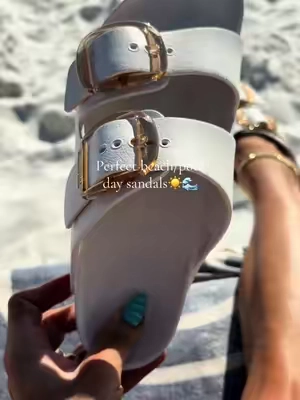 My most worn sandals last summer! @QVC, Inc #birkenstock #birkenstocksandals #summersandals #2strapsandals #tiktokshopcreatorpicks 