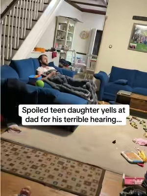 Spoiled teen daughter yells at dad for his terrible hearing and then gives him Audien Hearing over the counter hearing aids… #hearingaids #hearingaid #hearingloss #hearingimpaired @Audien Hearing 