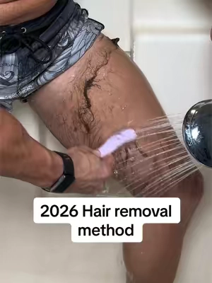 By far the most gentle and effective hair removal product I’ve used yet #waxing #hairremovalspray #shaving #razorburn #hairy 