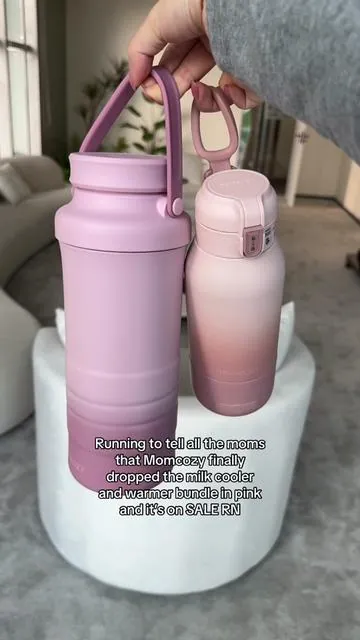 Running to tell all the moms that Momcozy finally dropped the milk cooler and warmer bundle in pink — and it’s on sale right now. anytime.#momcozy #milkwarmer #milkcooler #momonthego #pumpingmom  