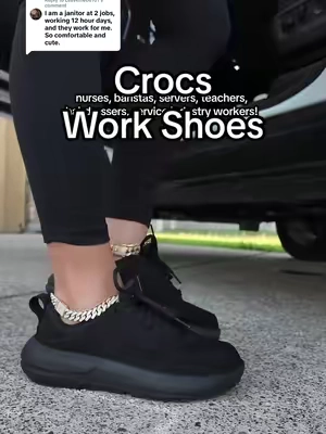 Replying to @Leavemebe101 All shift. All comfort. ⏰
Finally, work shoes that don’t slow you down. #crocs #crocsworkshoes #crocsontheclock #nonslipworkshoes #tiktokahopcreatorpicks @Crocs 
