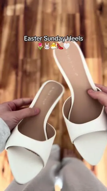 They are perfect!!!!!  #easter #easteroutfits #heels #whiteheels #tiktokshopcreatorpicks 