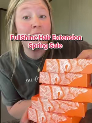 You can also use code FULLSPRING3 at checkout for additional savings! If you haven’t tried these yet, they are about to be your new favorite hair extensions! #hairextensions #fullshinehairextentions #greenish #TikTokShopSpringGlowUp #hairhack 