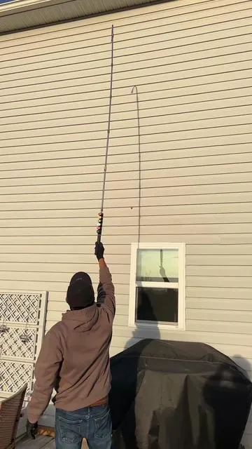 This Pressure washer extention wand kit is great for getting into the gutters and reaching higher levels. #pressurewashing #pressurewasherextensionwand #springcleaning #homemaintenance #tools 