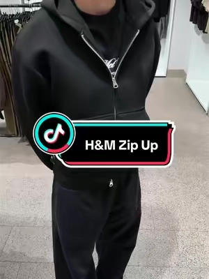 H&M scuba zip up #hm #boxyzipup #zipup 