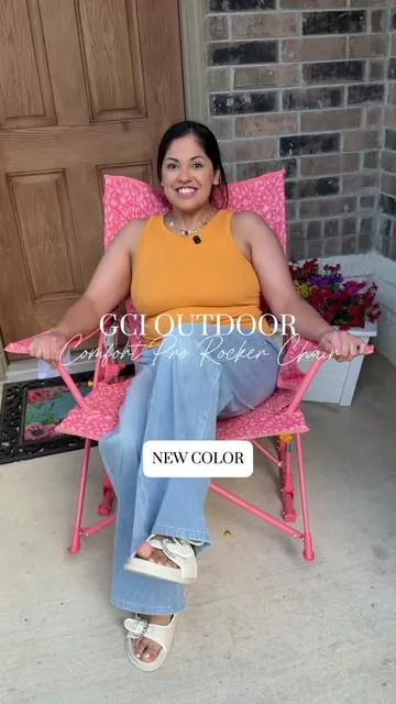 NEW COLOR 🚨 this GCI comfort pro rocking chair is so beautiful 🤩 #rockingchair #foldingchair #outdoorchair #sportsmom #soccermom 