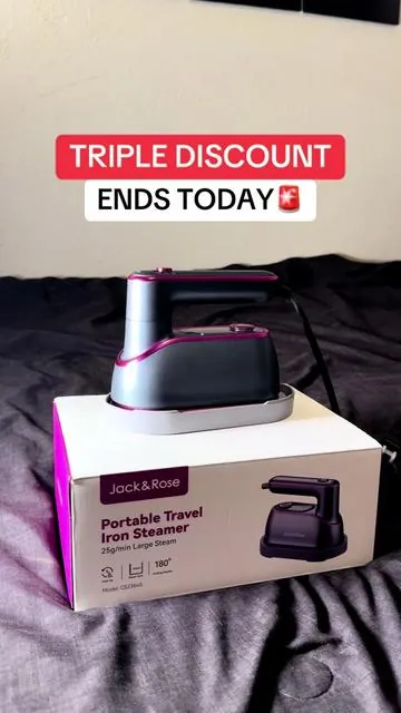 Hurry before the sale ends!! #jackandrose #steamer #garmentsteamer #tiktokshopspringglowup  
