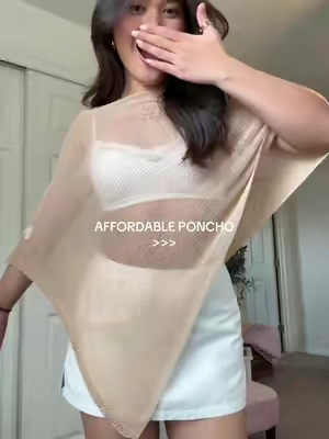 Summer poncho 🫶 #poncho 