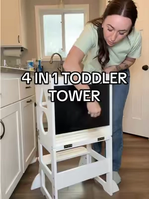 The best multifunctional toddler tower 👏🏻👏🏻👏🏻 #toddlermusthaves #helpfultoddlers 