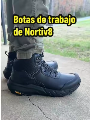 Botas de trabajo con suela antideslizante, ultra ligeras y cómodas #tiktokshopcreatorpicks #workboots #workshoes #botasdetrabajo #tacticalboots 