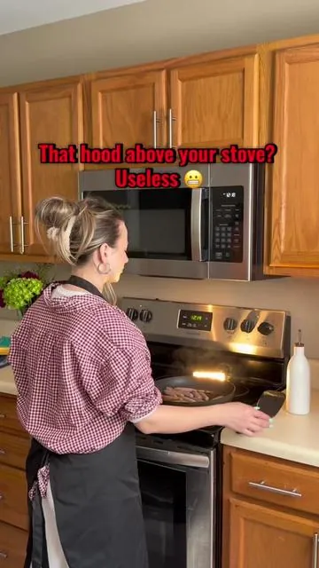 That grease doesn't disappear - it lands on your cabinets every time you cook - Breetee portable range hood captures it all. No installation, just plug it in. Save $54 + free shipping. Tap the link below #portablerangehood #kitchenhacks #breetee #tiktokshop 