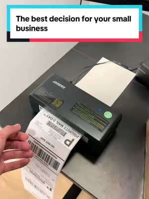 The best decision for small businesses  #shippinglabelprinter #jadensprinter #thermalprinter #smallbusinesstips #etsysmallbusiness 
