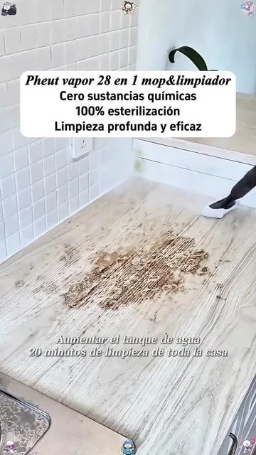 Pheut vapor 28 en 1 mop&limpiador Cero sustancias químicas 100% esterilización Limpieza profunda y eficaz#Limpiadordevapor #steamcleaner #cleantok #steamcleaning #tiktokshop