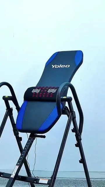 Mesa de inversión YOLEO versión 2026 con pad de calor y masaje, marco de acero, memory foam lumbar, tobilleras ratchet y sistema de seguridad triple. Plegable, 300 lbs de capacidad.  #MesaDeInversión #YOLEO #DolorDeEspalda #TikTokShopFinds #inversiontable  ​​​​​​​​​​​​​​​​