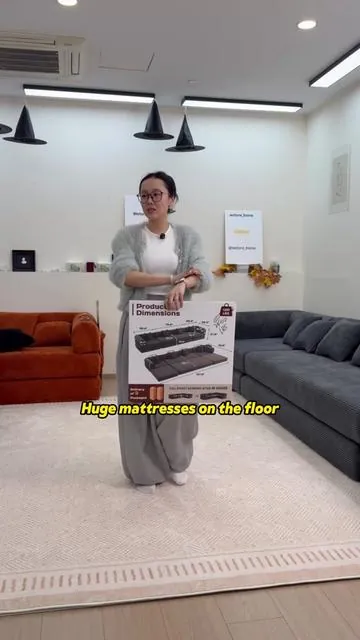 Big L-shape could 🛋️ 🥰❣️🧡#weture #fyp #bonelesscouch #foton #tiktokmademebuyit 