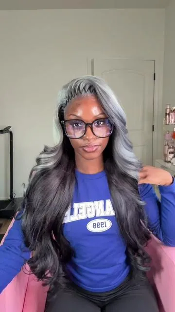 How PRETTYY😍🤏🏾?!? @BB Face Hair Shop #grey #blackgirlmagic #fyp #wiginfluencer #kamilekamile 