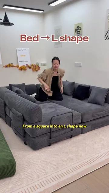Bed 🛌 L shape 🛋️ #weture #fyp #foton #tiktokmademebuyit #couch 