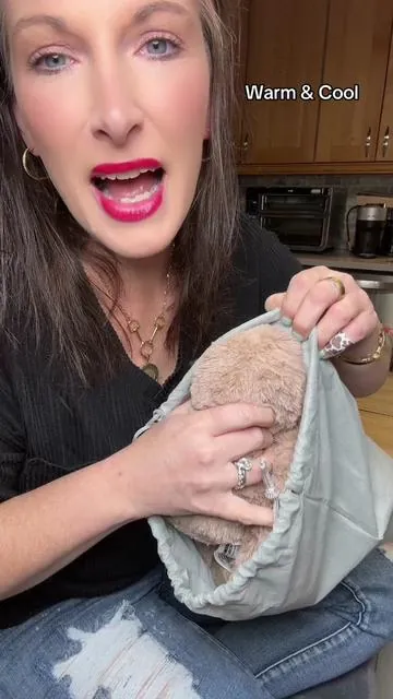 Yes the Hugimals Hugaround weighted plushie can go in the microwave or freezer @QVC, Inc #hugimals #weightedplush #weightedplushie #plushie #qvcloyaltyprogram 