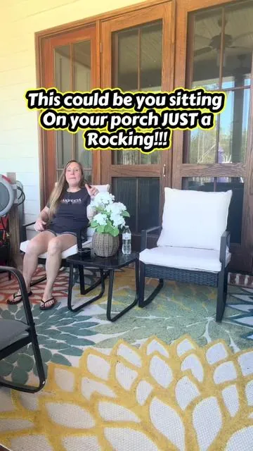 #tiktokshopstockup #weeklydeals #festivalessentials #rockingchair #patiofurniture 