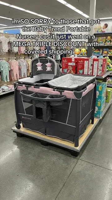 Baby Trend Portable Nursery #tiktokshopcreatorpicks #tiktokshopstockup #tiktokshopmothersday DISCLAIMER: AI-generated product visualization. Not filmed in a real store. 