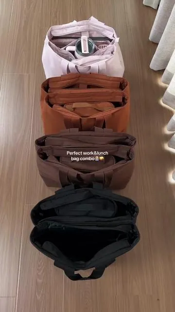 Work essentials?Lunch? Tumbler? All in one bag!#whatsinmybag #carrywithbagsmart #summervibes #workbag #everydayessentials 