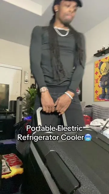 This Portable Electric Refrigerator Cooler is SUPER! nice and reliable😊👏🏽