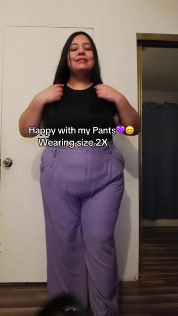 I love my pants💜😊 #plussizepants #pants #workpants #pantsforwomen #womenspants 