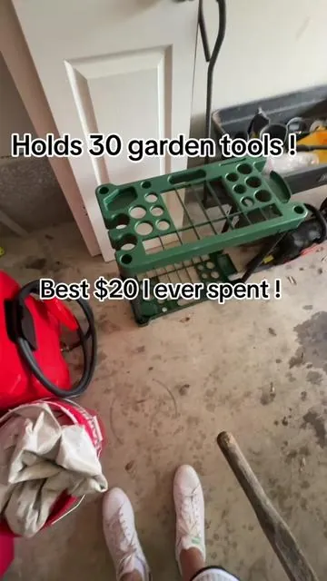 Clean up your garage in minutes 🔥🧹 This heavy-duty garden tool rack holds up to 30 tools—rakes, shovels, brooms, you name it. No more clutter, no more digging through piles… everything has its place and stays locked in. Easy to mount, super sturdy, and perfect for garages, sheds, or workshops. If you’re tired of the mess, this is the upgrade you need. #TikTokShopStockUp #TikTokShopSpringGlowUp #GarageOrganization #ToolStorage #HomeUpgrade