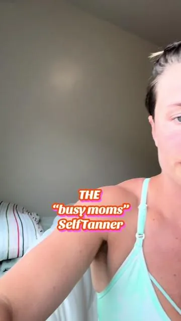 Busy moms self tanner is the best and easiest way to get that nice glow  #selftanner #selftanning #tanninglotion #nontoxic #cleanbeauty 