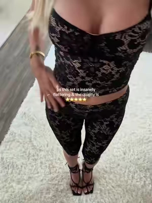 size down one if u want it to be tight!! (wearing size XS I’m 5’10 /126) 🖤🐈‍⬛ #goingoutoutfit #datenightoutfit #2pcset #tiktokshopfinds #springsummerfashion 