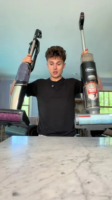 This has saved me so much time cleaning and right now shark has a huge coupon making it super cheap! ##shark##cleaning##hardfloors##mopping##vacuum