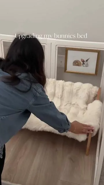 I was influenced..Bed upgrade ✔️ #bunnyroom #bunnytiktok #bunny 