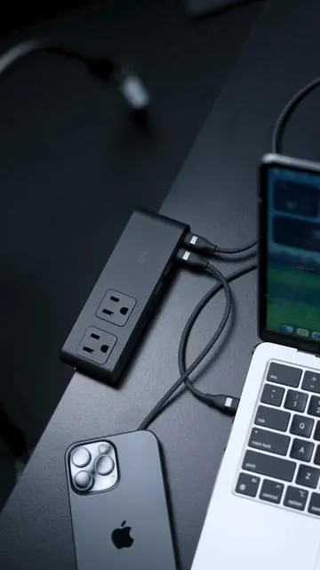 I didn’t realize how badly I needed this until I put it on my desk. 😮‍💨 Clean setup, fewer cables, and everything charges in one spot. This Anker power strip is officially non-negotiable. 🔌#chargingstation #desksetup #ankerchargingstation#chargingstation#anker 