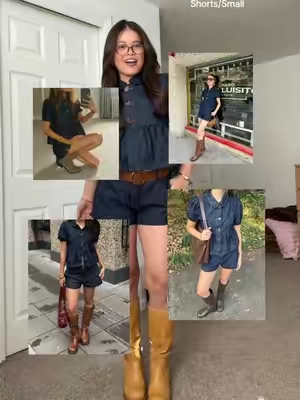 Pinterest outfit inspo 💙 #denimshirt #denimshorts #denimset #twopieceoutfit #cider 