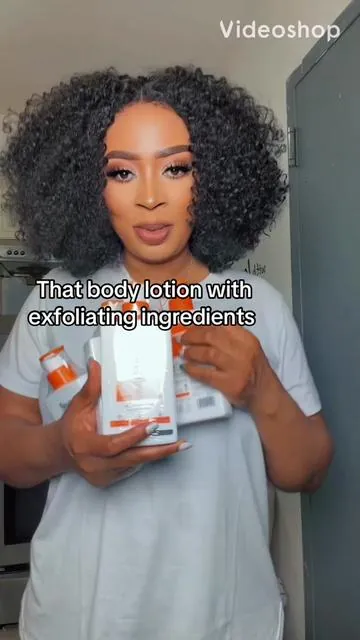 That body lotion with exfoliating ingredients #chemistatplay #bodylotions #glowyskin 