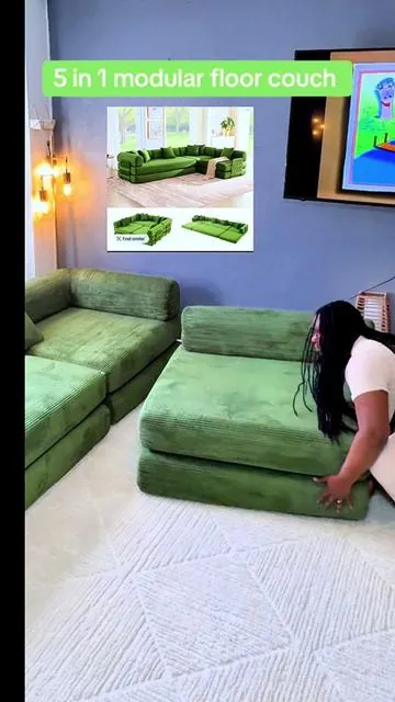 5 in 1 modular floor couch bed #modularfloorcouch #sectionalcouch #modularsectionalsofa #couchbed #floorsofa 