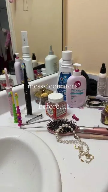 #bathroomorganization #organizedhome #organization #bathroommakeover 