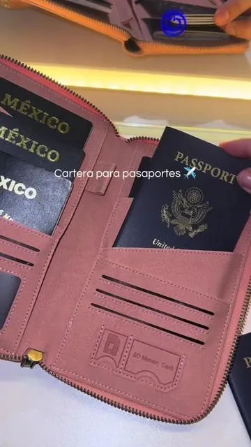 Cartera perfecta si viajas con niños 👆#MomsofTikTok #travelwallet #passportwallet #passportholder #travelhacks 