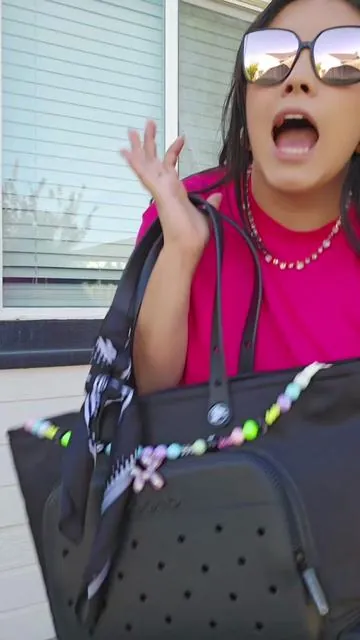 This is why its called the everything bag #crocstotebag #totebagaesthetic #totebag #summerbag 