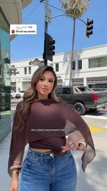 Replying to @ASHLEY 🎀💄 OBSESSED with this blouse! Super cute and stylish 🤩🤏🏽 need all the colors! #blouse #asymmetricaltop #womensfashion #tiktokshopcreatorpicks #tiktokshopmothersday 