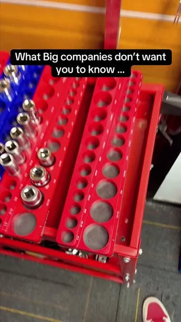 Magnetic socket set organizers make a great gift for any handy man #mechaniclife #socketorganizers #garage #toolset #giftforhim 