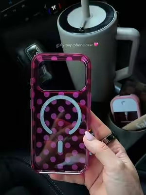 in my colorful, girly pop era ✨💖 @velvetcaviar #phonecase #polkadot #polkadotcase #cutephonecase #velvetcaviar  Phone case, cute phone case, dopamine dressing, phone case, velvet caviar, iPhone case