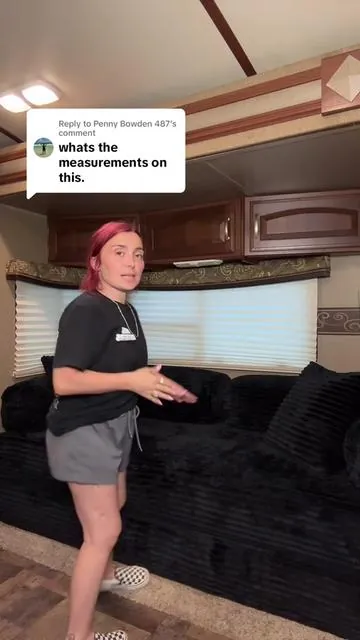 Replying to @Penny Bowden 487 if I missed any question feel free to comment & I’ll answer! ☺️#bonelesscouch #sofacouch #rvliving #rv #springglowup @OVIOS 