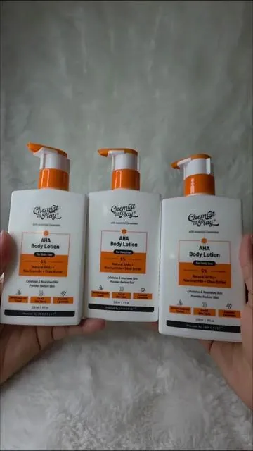 AHA Body Lotion-Pack of 3 #ahabodylotion #chemistatplay #skinbrightning #fy #tiktokshopcreatorpicks 