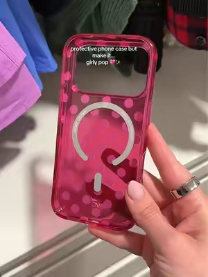 polka dot raspberry girly pop phone case  @velvetcaviar #polkadot #cutephonecase #velvetcaviar #polkadotcase #phonecases 
