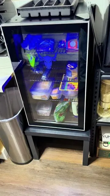 Mini Refrigerator with Glass Door #refrigerator #bar #dorm #mancave #TikTokShopCreatorPicks 