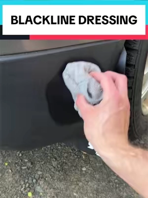 Don’t make the same mistake as me! #blackline #tiredressing #trimdressing #car 